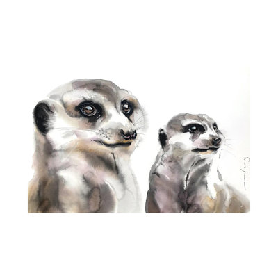 Meerkat Loyalty - Wrapped Canvas Painting