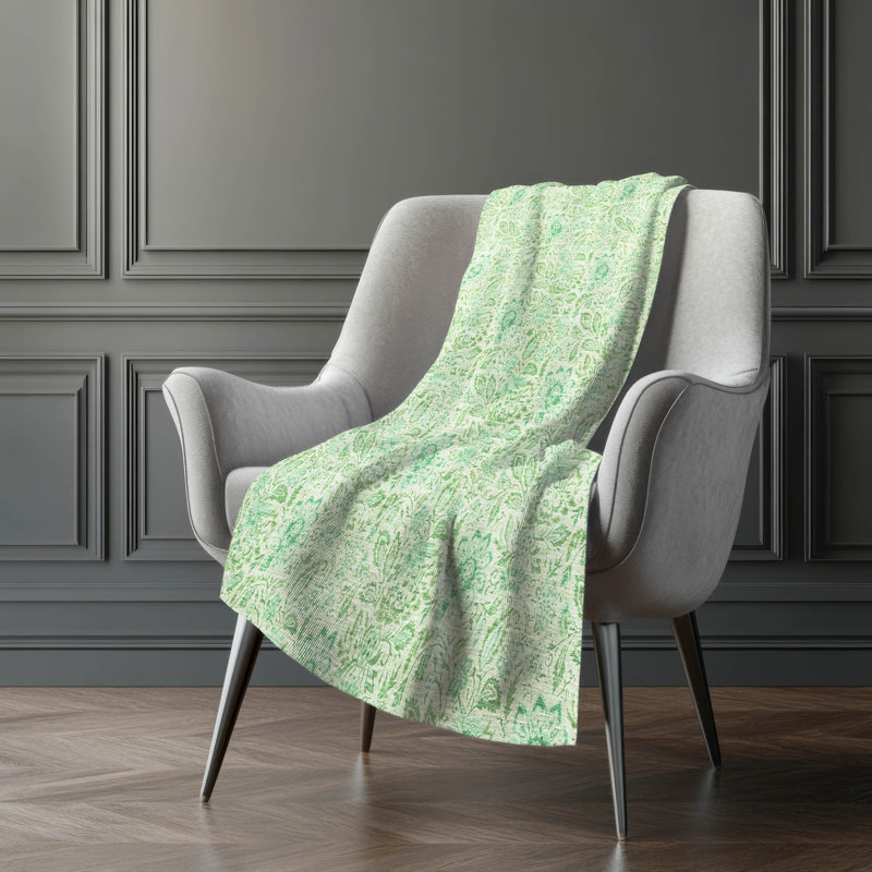 Jeté floral Sherpa ASB660 Addison, Sauge
