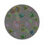 Succulents Floating Vegan Leather Round Pebble Placemat-815651045