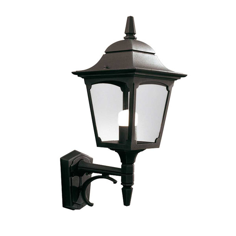 Westmalle Outdoor Wall Lantern, Black