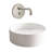Fontana Brushed Nickel Touchless Wall-Mount Motion Sensor Faucet and Vessel Sink Set