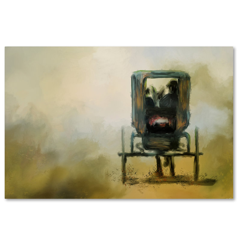 «Amish Wagon» de Vidur, reproduction sur toile tendue, H 22 po x l 32 po