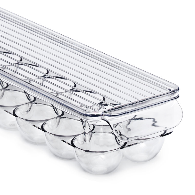  Clear Stackable Soda Can Dispenser & Egg Holder Set 4 Pack