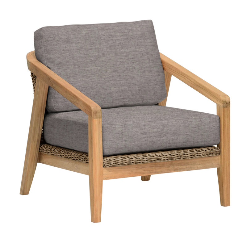 Spencer Outdoor Lounge Chair, Ash, Spencer Willow
