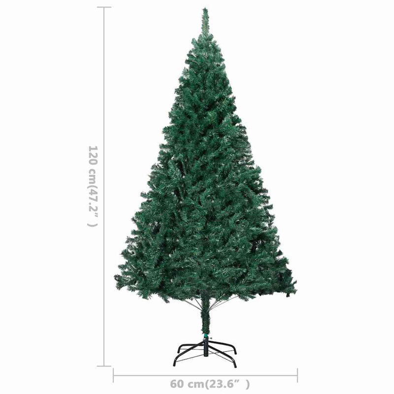 Artificial Christmas Tree with LEDs&Ball Set, 6.89ft H x 3.61ft W x 3.61ft D