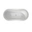 Baignoires autoportantes en acrylique 67 po, Baignoires de trempage profondes et spacieuses, Blanc