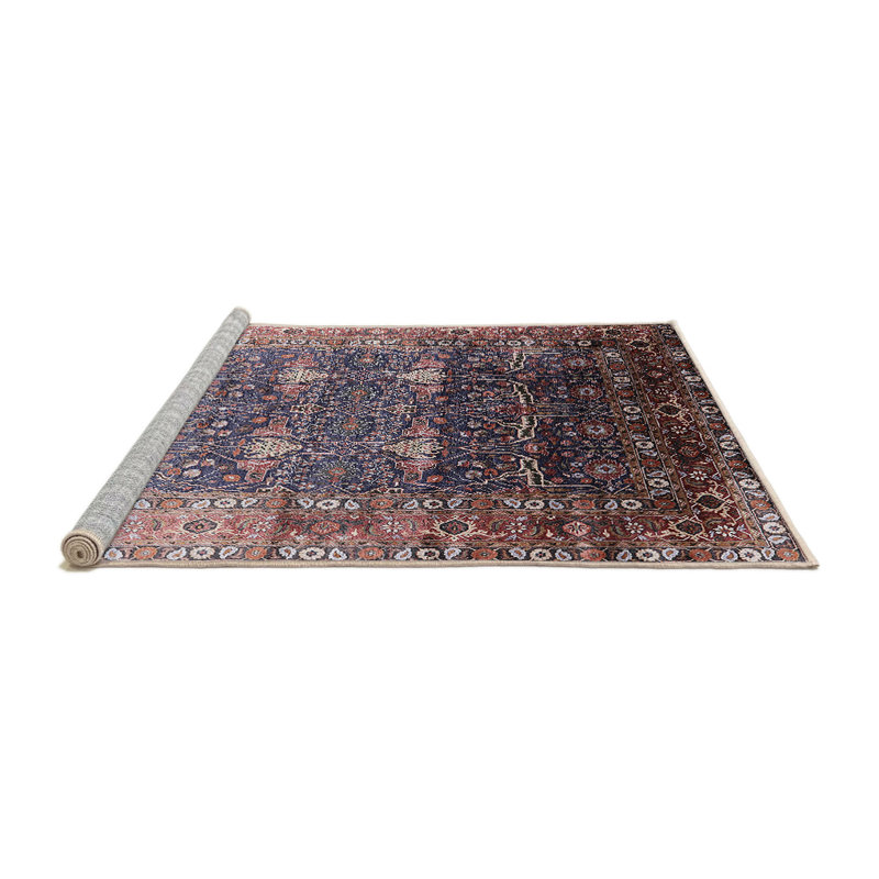Tapis 100% Mid-Century moderne lavable à la machine 2093, Rond 6 pi