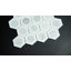 MOSAIQUE HEXAGONNE CARRara BLANC ET GRIS CLAIR (10 TUILES PAR BOÎTE)