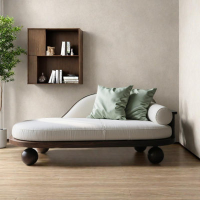 Fashionable and comfortable white waxwood chair