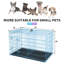 Cage pour chien Cage pour chien portative et pliable pour l'intérieur et l'extérieur Résistant aux intempéries Chenil pour chien en métal à double porte verrouillable avec cage et poignée de plateau amovible pour chien-952326723-952326721