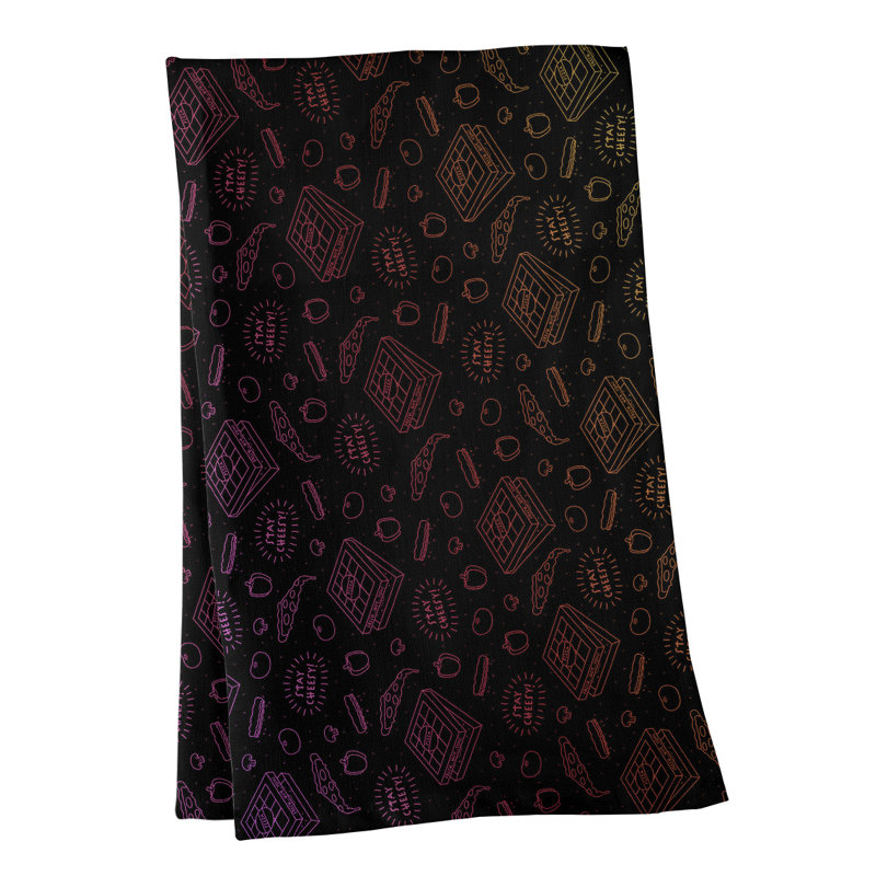 Mcguinness Tea Towel Kitchen Towel, Cotton Twill, Purple/Pink/Yellow