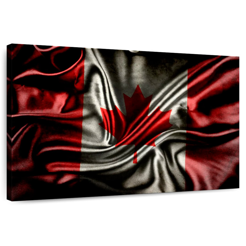 Borges Dark Canada Flag, 34" H x 51" W