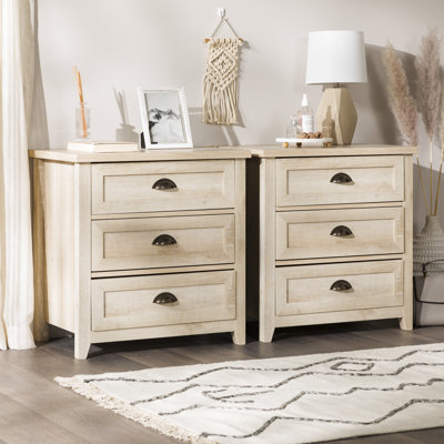 Hulbert Classic Framed 3-Drawer Nightstands