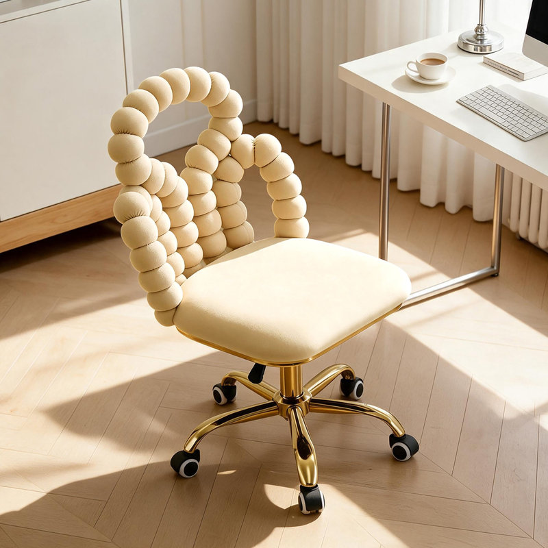Fauteuil de bureau Velvet, Yellow