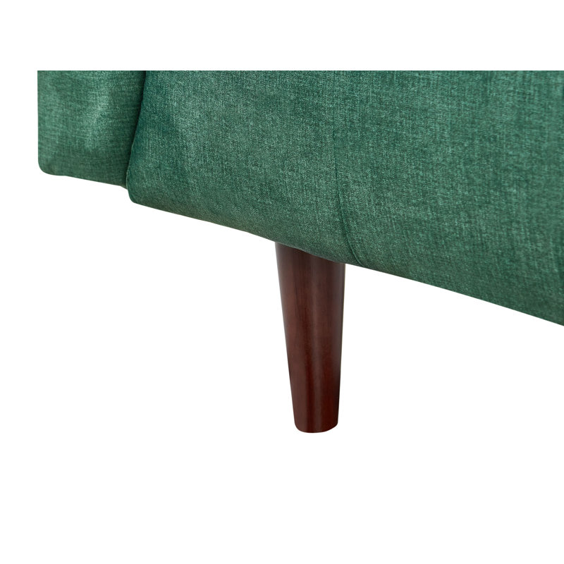 3 Seater Fabric Sofa BYSKE, Green Polyester