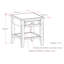 Burlington 18"W Solid Wood Transitional Square End Table with Drawer and Open Shelf-238402832