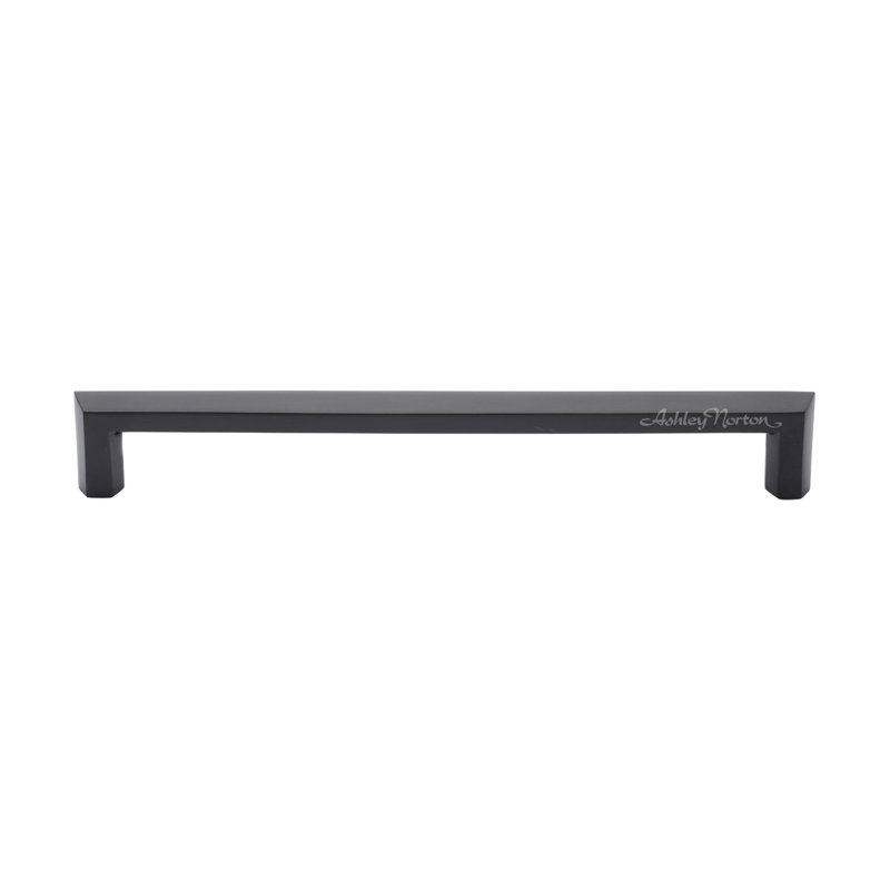 Hex Profile Cabinet Bar Pull, Black, 10"
