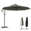 Parasol suspendu en porte-à-faux d'extérieur de style moderne (sans base)-1775183279