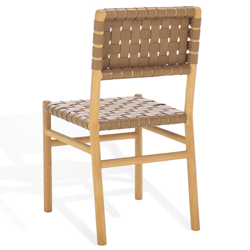 Jeremiah Leather Upholstered Dining Chair, Brown