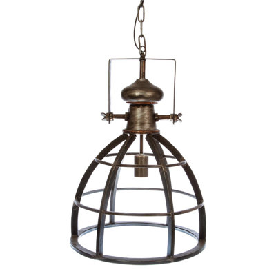 Chenut 1 - Light Tin Geometric Pendant