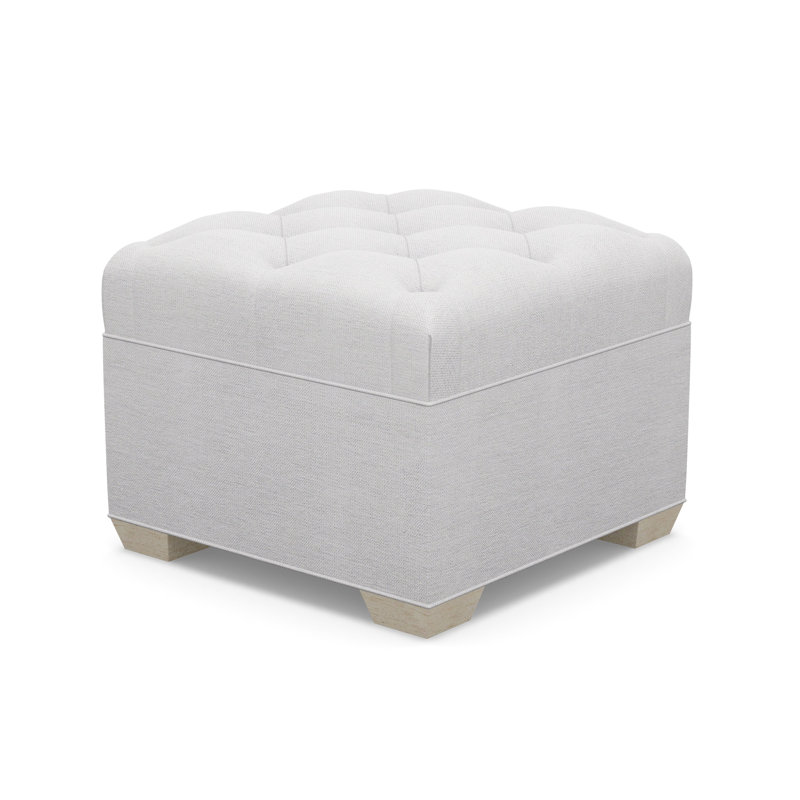 Square Tufted Ottoman, 8938-82, Sandstone
