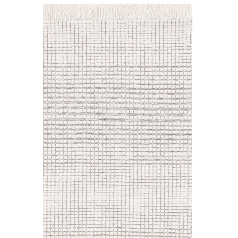 Marbella Hand Woven Wool With Cotton Cloth Backing Striped Rug, Rectangle 6' x 9'