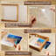 Cadre photo flottant, cadre en bois pressé double, affiche d'art mural rustique en acrylique et photo de table, cadeau pour les amis de la famille, mariage, cadeaux de bricolage