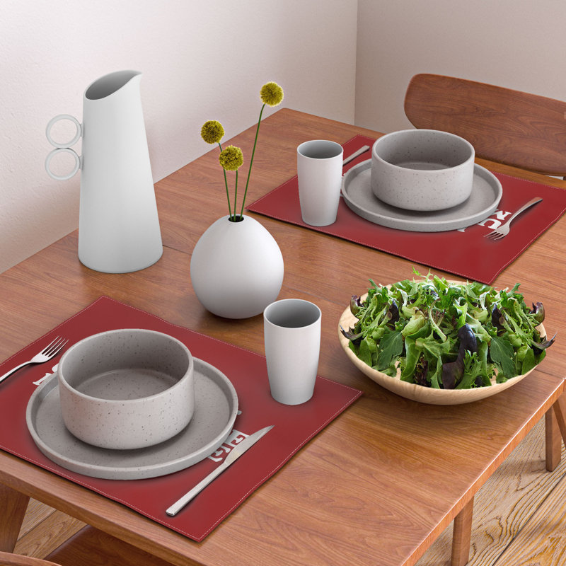 Cotton Typography Rectangle Placemat