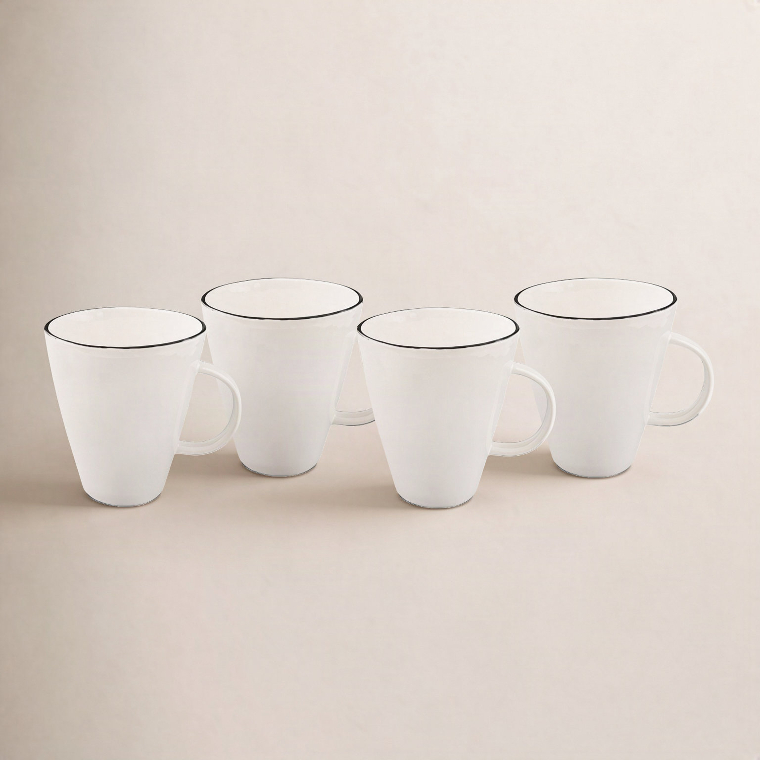 Abbesses Porcelain Mug, Black
