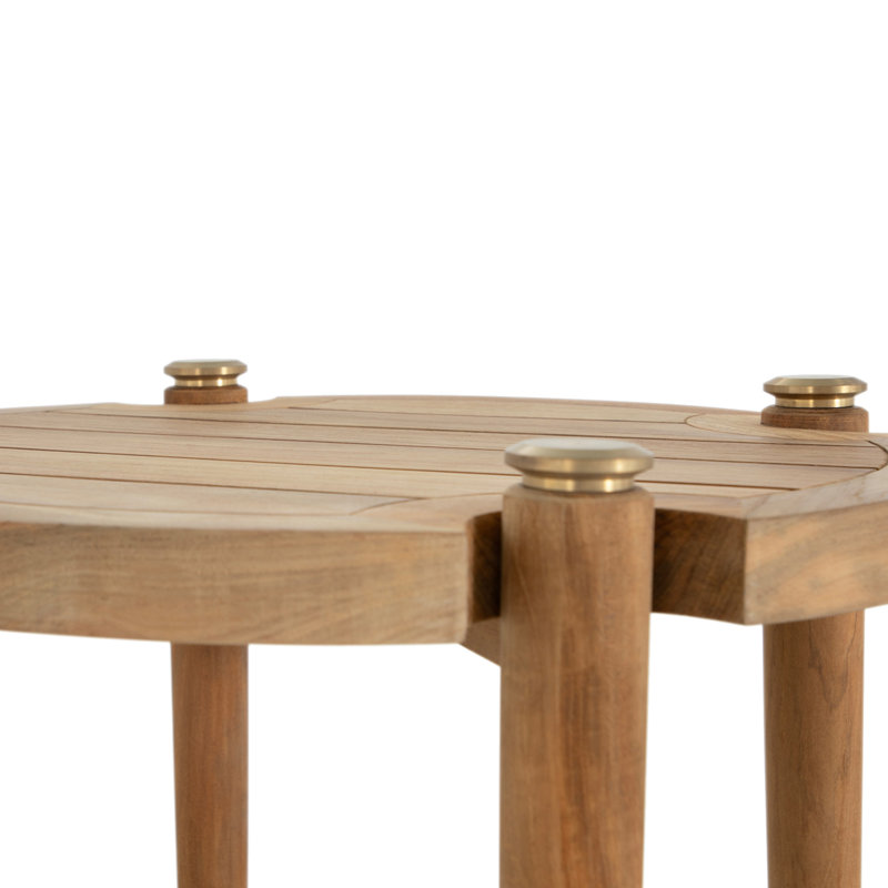 Pacifica Outdoor Round Teak Side Table