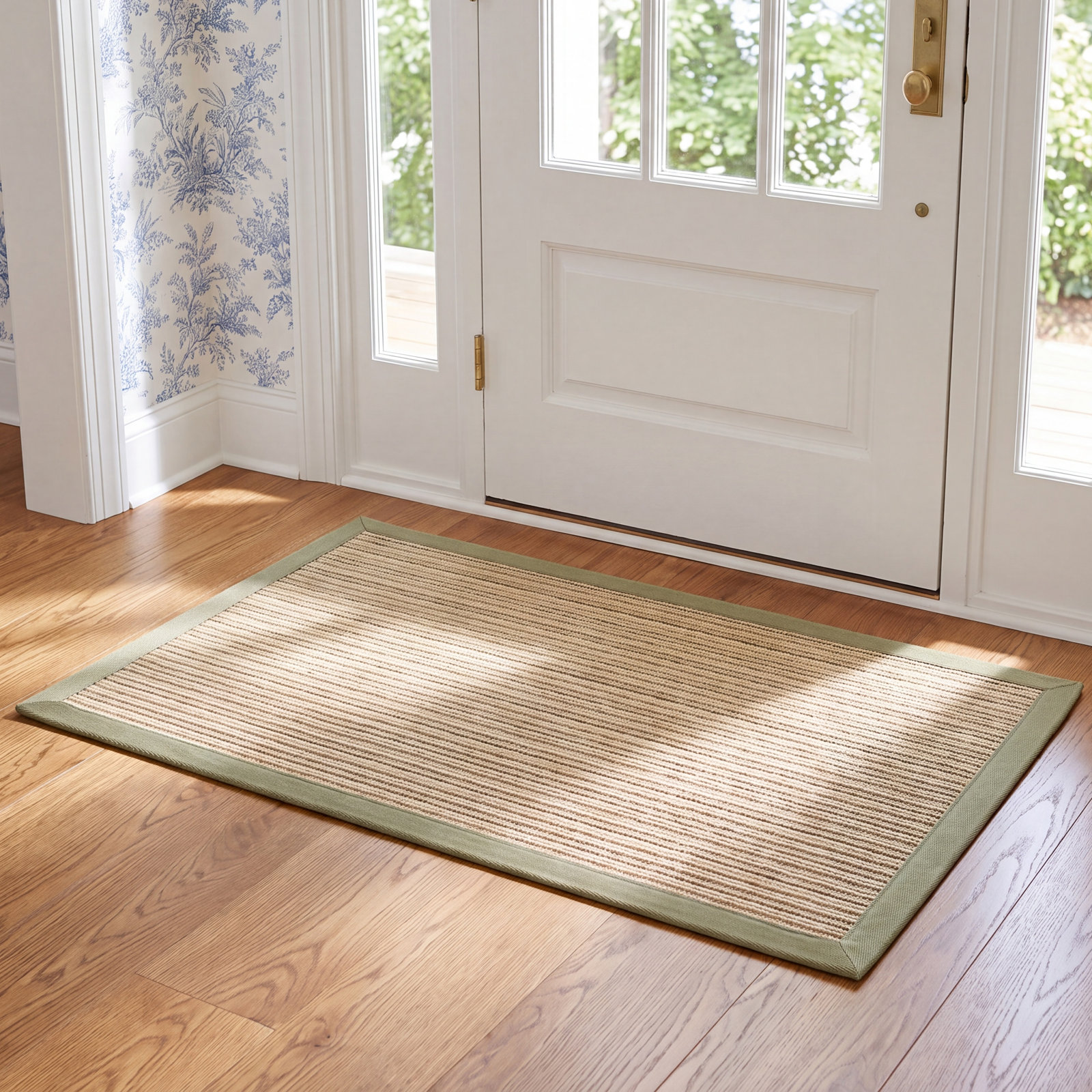 Auckland Jute/Sisal Natural Area Rug, Rectangle 2'6" x 4'