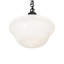 16" Wide Revival Schoolhouse W/Traditional Globe Pendant