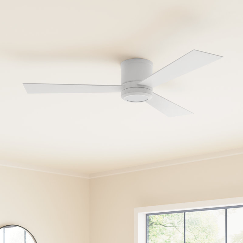 Rodrick Ceiling Fan with LED Lights, 56 inches, Matte White