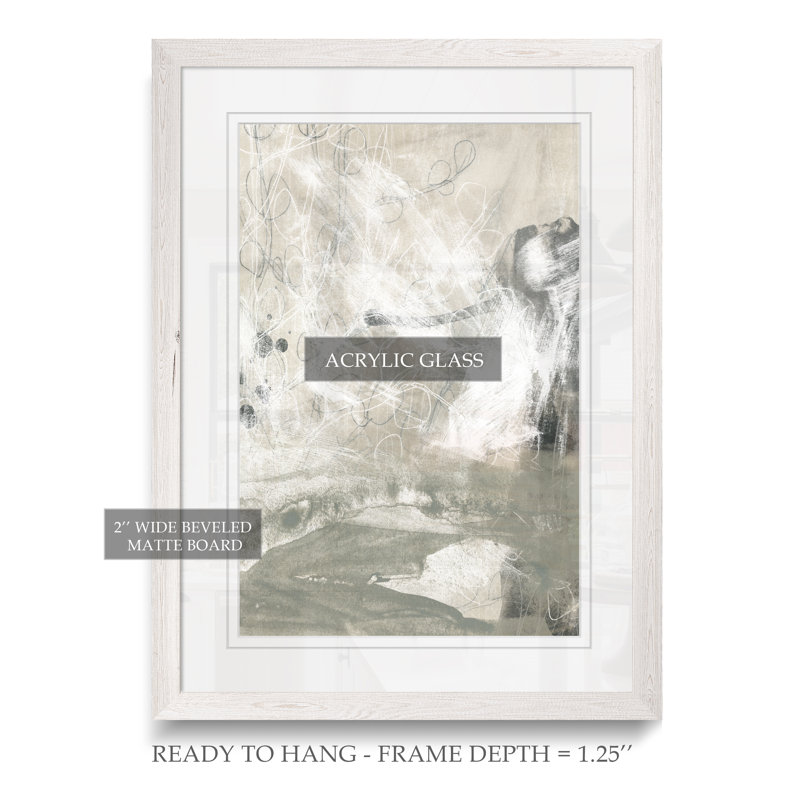 « délavé i » par paul cezanne-cadre photo, reproduction d’art, H 32 po x l 44 po x 1,25 po, Imprimé encadré blanc