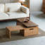 Table basse en bois massif Wabi-sabi