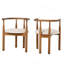 Chaise de salle à manger moderne, chaise de cuisine avec pieds en bois massif, chaises de salle à manger pour bar / restaurant et salle à manger, ensemble de 2