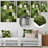 Botanicals Green Floral Tiles II - Abstract Tile Metal Wall Art-1175085552