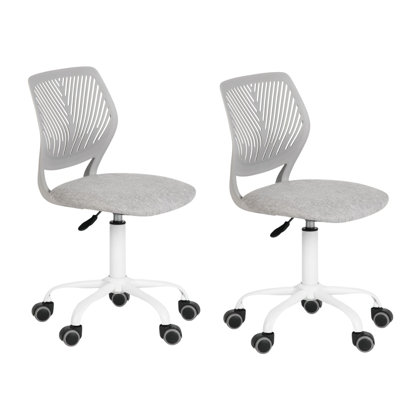 Denishia Modern Stylish Office Task Chair with Fabric Seat Adjustable Height for Teenager
