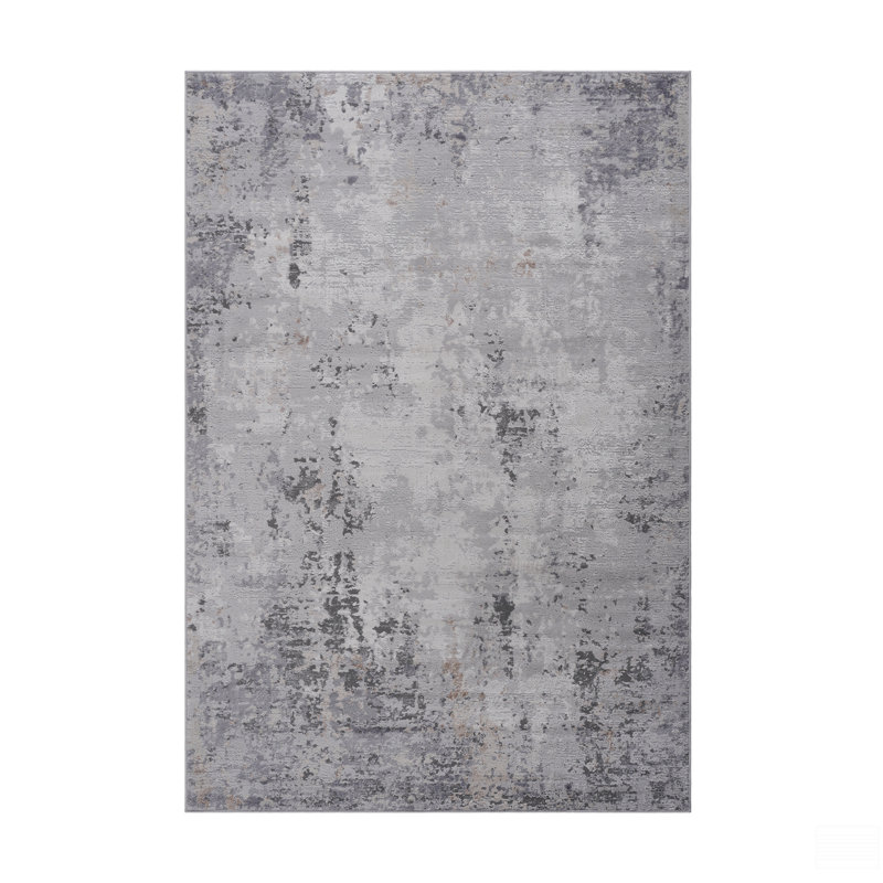 6X9 Abstract Area Rug, Rectangle 6'7" x 7'9"