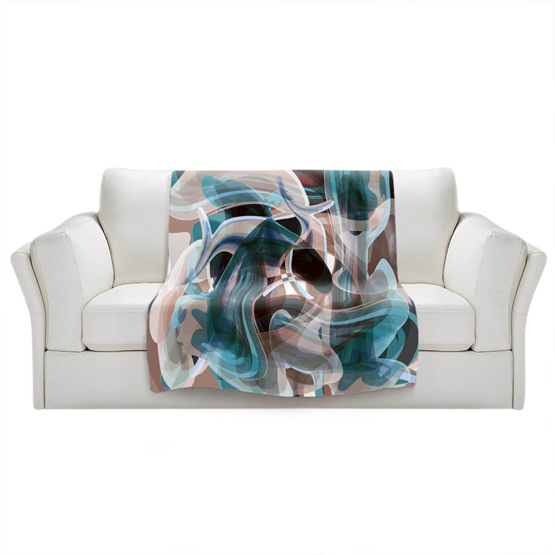  Couverture douce en sherpa, 51 po x 60 po, Bleu