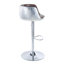 Tabouret de bar réglable Brancaster en brun rétro et aluminium