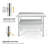 Gymax Stainless Steel L x W x 35 in. H Adjustable Work Table-63399122