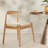 Weave Dining Chairs Set of 2, Mid-Century Modern Kitchen Chair with Solid Oak Frame & Handwoven Seat for Living Dining Room-2078615946-2078615942