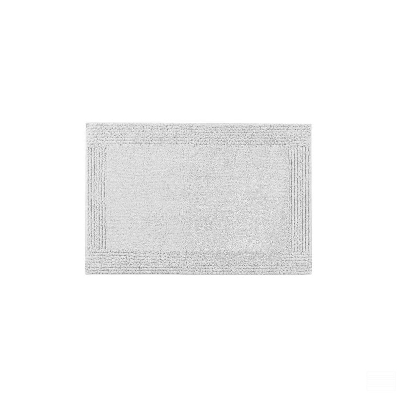 1 tapis de salle de bain réversible 100% coton touffeté à 3 000 g / m² 17 po x 24 po, Simple - L 24 po x l 17 po