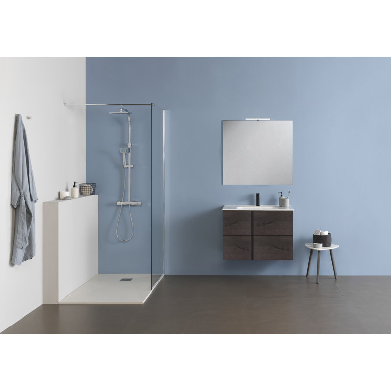 Ensemble de meuble-lavabo de salle de bain simple fixé au mur 32 po Miguel