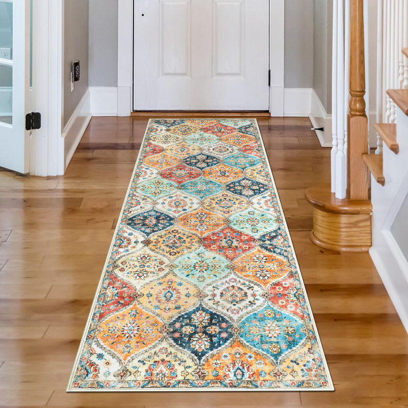 Machine Tufted Area Rug, Runner 60 x 230 cm, Orange