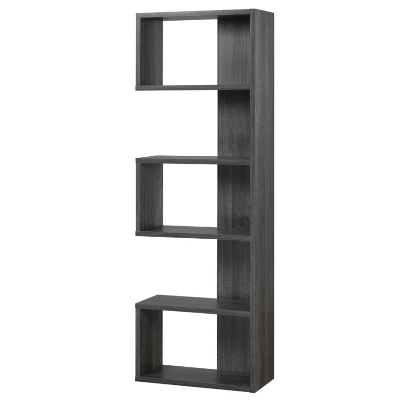 Bibliothèque à plusieurs niveaux, noir, Gris foncé