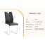 Ensemble de chaises de salle à manger élégantes avec pieds en métal durables, parfait pour les espaces modernes et polyvalents-654435806-654435802-654435800