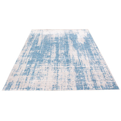 One-of-a-Kind 8'11" X 12' New Age Viscose Area Rug in Blue