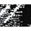 Tapis rectangulaire en polypropylène touffeté à la machine noir / blanc Guilden-257614100